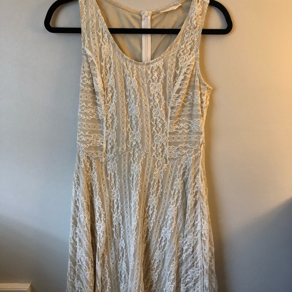 Vintage cream lace dress